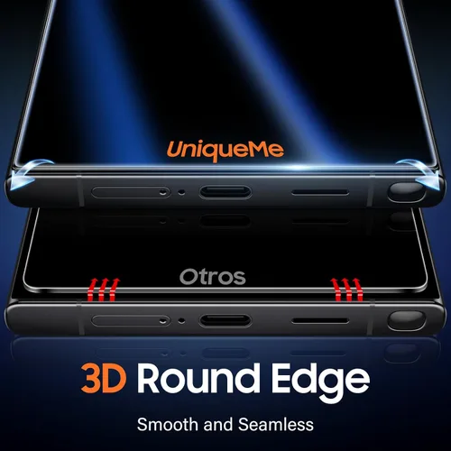 Miniatura 5 de UniqueMe Protector de pantalla de privacidad para S24 Ultra - Paquete de 2 protectores de pantalla de privacidad para Samsung Galaxy S24 Ultra