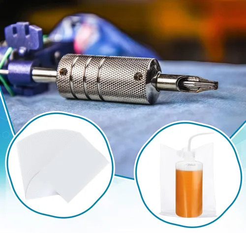 Miniatura 4 de Harloon 500 bolsas desechables para botellas de tatuaje, bolsas de plástico desechables de 6 x 8 pulgadas para suministros de limpieza (transparente)