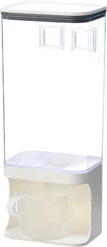 VALINK Dispensador de alimentos secos montado en la pared, dispensador de arroz Organización de la cocina para arroz o frijoles m
