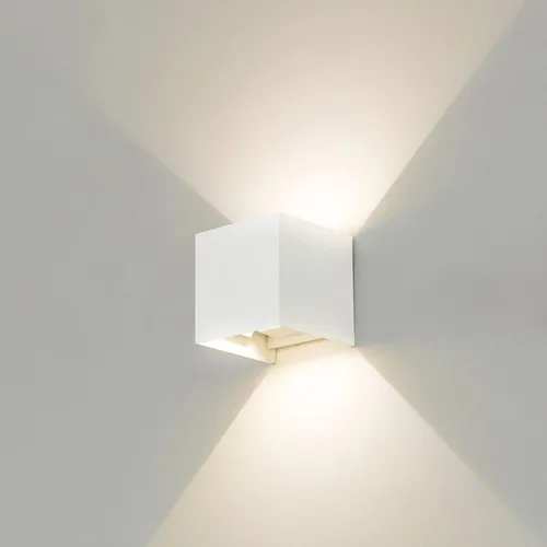 Miniatura 12 de Quickway Imports Moderno aplique de pared LED impermeable de aluminio con haz ajustable de 10 W, 3000 K, blanco cálido para interiores y exteriores