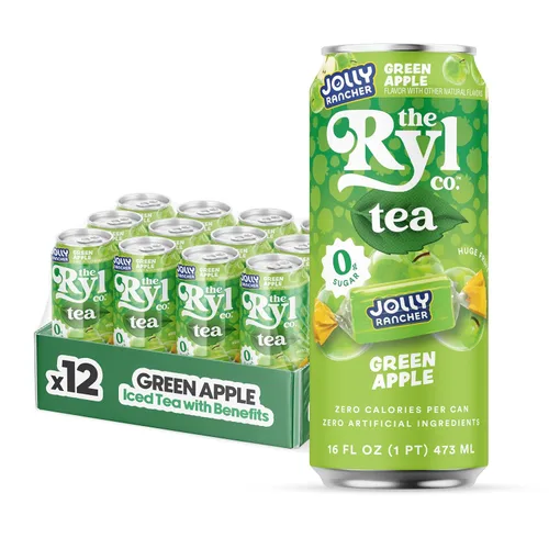 Miniatura 14 de Ryl Té Helado, Té Cítrico Verde, Súper Mezcla Antioxidante, Sin Azúcar, Bajo en Carbohidratos, Cero Calorías - 16.0 Fl Oz (Paquete de 12)