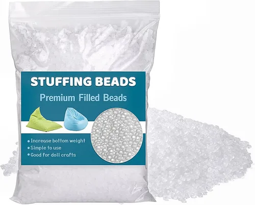 Miniatura 9 de Jmuiiu Cuentas de relleno prémium de 3.52 onzas, relleno para animales de peluche, cuentas rellenas con peso, bolitas de polietileno para bolsas