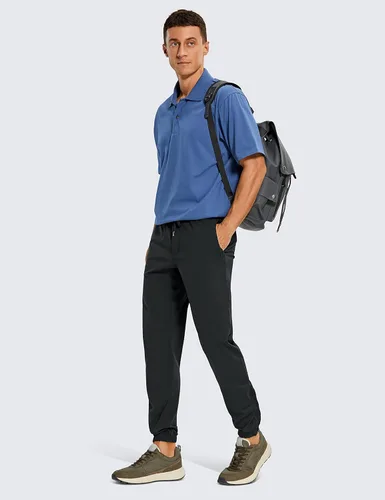 Miniatura 3 de CRZ YOGA Pantalones deportivos de golf elásticos en 4 direcciones para hombre con bolsillos de 283032 pulgadas, pantalones de trabajo, gimnasio