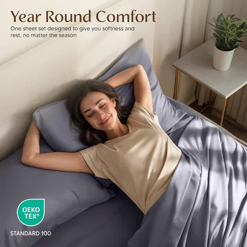 Miniatura 224 de Utopia Bedding Juego de sábanas Queen – Sábanas de 4 piezas para cama tamaño Queen, microfibra suave y transpirable, incluye 1 sábana bajera, 1 Gris