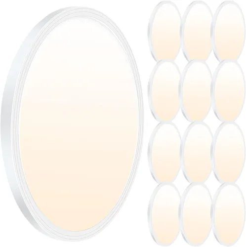 Miniatura 9 de Paquete de 6 luces LED de techo de 12 pulgadas, 3200 lm, 28 W, 3 colores intercambiables (3000 K/4000 K/6000 K), 120 V de montaje en superficie