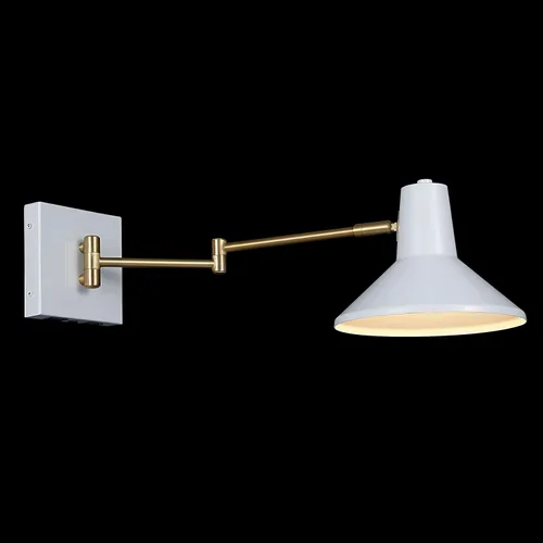 Miniatura 12 de JONATHAN Y JYL1302A - Lámpara moderna de brazo oscilante de 16 pulgadas color blanco/latón dorado con puerto USB, lámpara de noche LED de mediados