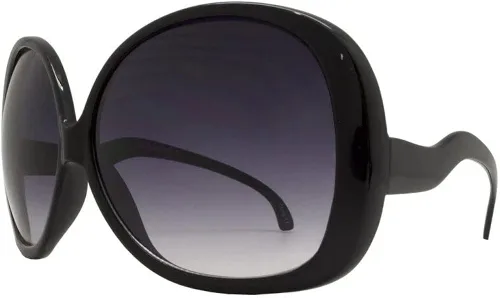Elite - Gafas de sol de gran tamaño estilo vintage Jackie O estilo retro para mujer