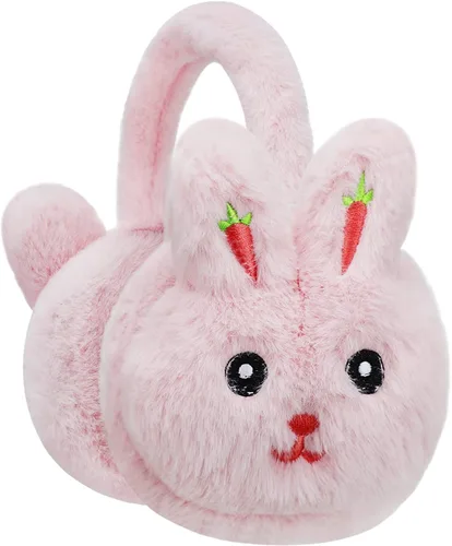 Orejeras deportivas de invierno para niños y niñas, con diseño de animales, de piel sintética, para esquiar, nieve, calentadores de orejas, a prueba