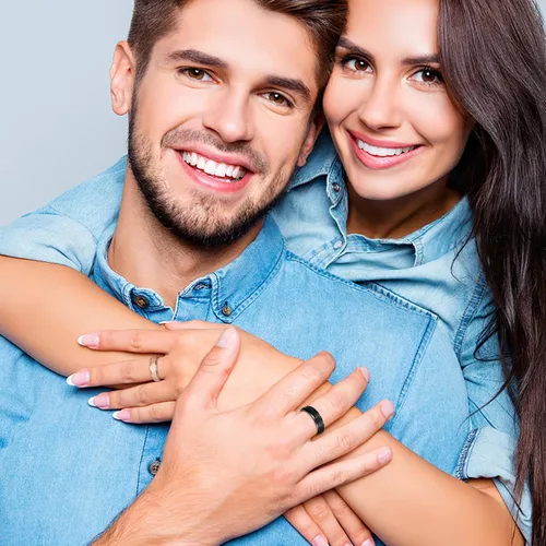 Miniatura 9 de LAOYOU Anillo giratorio para aliviar la ansiedad y la ansiedad para mujer, acero inoxidable de 0.236 pulgadas, con purpurina, para aliviar