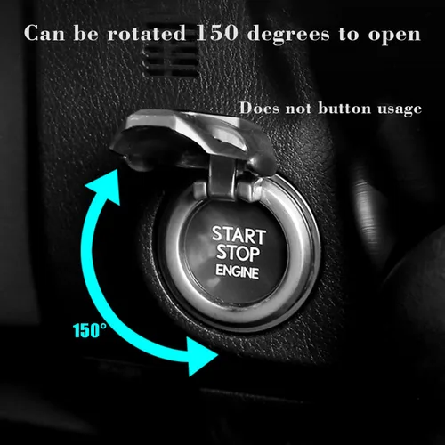 Miniatura 5 de Cubierta de botón de arranque y parada del motor Push Start para Dodge Challenger Charger Durango Auto General Motors Interruptor de encendido