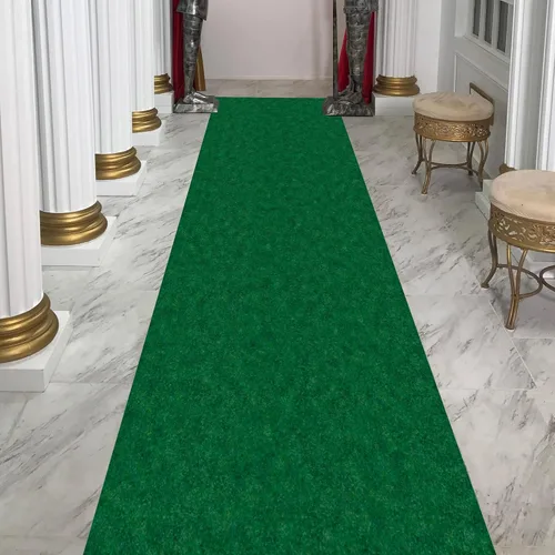Miniatura 12 de Ottomanson - Tapete antideslizante alargado para interiores y exteriores, diseño de color liso, base de goma, para pasillo, cocina, sala de estar