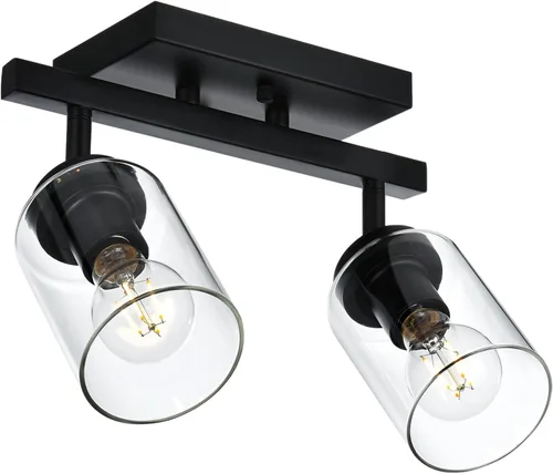 Miniatura 10 de Lámpara de tocador de 4 luces para baño en acabado de níquel cepillado, lámpara clásica con cabezal de luz giratoria, lámpara de techo de metal