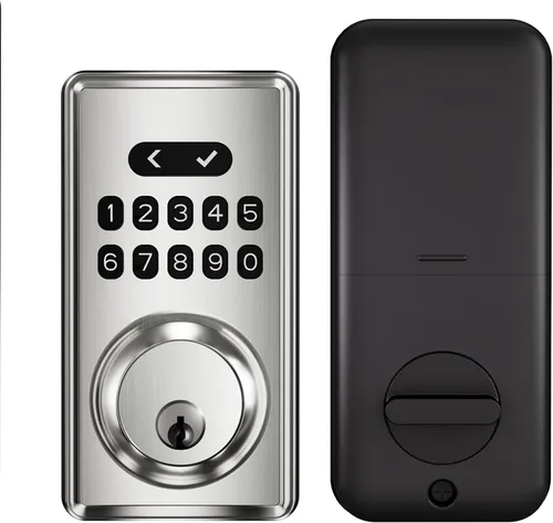 Keyless Entry Door Lock with Keypad, Smart Deadbolt for Front Door, Electronic Door Lock with Auto Lock & One-Time Passcode, 100 User Codes,