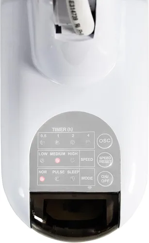 Miniatura 4 de Comfort Zone - Ventilador de pared oscilante con inclinación vertical ajustable, 16 pulgadas, 3 velocidades, rejilla metálica, oscilación de 90