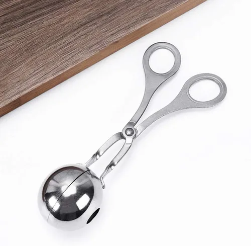 Miniatura 8 de YARDWE 3 piezas de acero inoxidable carne baller albóndigas fabricante cuchara DIY molde tijera pescado arroz bola clip pinzas hielo cocina cocina