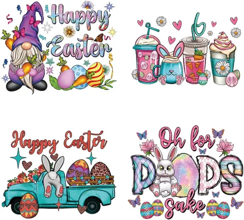 Miniatura 13 de 9 hojas de transferencia para planchar de Navidad para camisetas, parches para planchar de Navidad, diseño de transferencia de calor, calcomanías