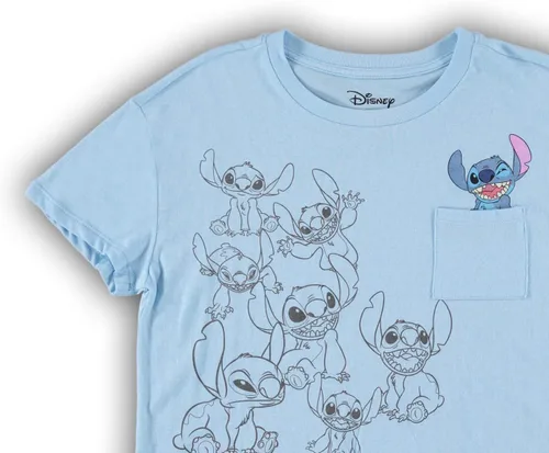 Miniatura 4 de Disney Camisa Lilo and Stitch para mujer, camiseta corta clásica Lilo and Stitch Lilo and Stitch