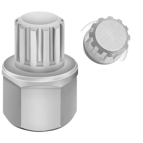 Miniatura 17 de Llave de tuerca de bloqueo de rueda de 11/15PT compatible con BMW, enchufe de tuerca de bloqueo de rueda AdaPTer, herramienta de extracción