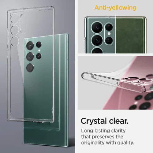 Miniatura 5 de Spigen Cristal líquido diseñado para Galaxy S22 Ultra Case (2022) - Cristal transparente