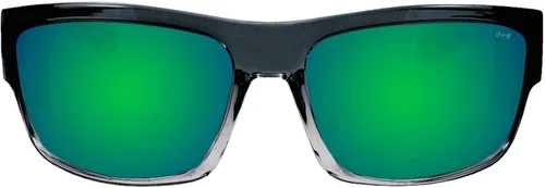 Miniatura 2 de BOMBER Lentes de sol de seguridad para hombre, marco de cristal de 2 tonos con lente de espejo verde, compatible con z87, protección UV, lente