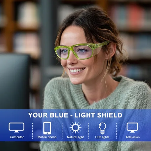 Miniatura 3 de ProtectX Lentes de lectura elegantes para mujeres y hombres, antivaho y antiarañazos, protección UV, gafas de seguridad antiimpactos