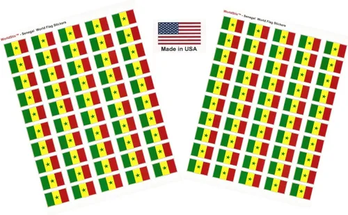 Miniatura 279 de 100 calcomanías de la bandera de Alaska; 1.5" x 1" hechas en Estados Unidos, calcomanías autoadhesivas de la bandera del estado para álbumes