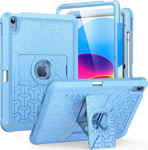 Miniatura 26 de MoKo Funda para iPad (A16) de 11ª/10ª generación 2025/2022, resistente a prueba de golpes, doble capa protectora de cuerpo completo, protector