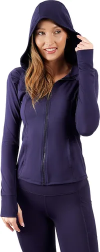 Miniatura 2 de Sudadera con capucha para mujer,manga larga, cierre completo, Yogalicious
