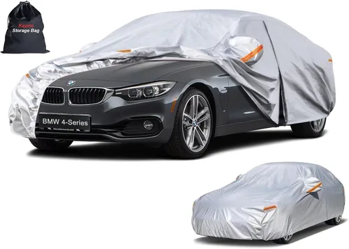 Miniatura 107 de Kayme - Cubierta completa impermeable de 6 capas para automóvil, apta para todo clima, protección para exteriores contra lluvia, rayos ultravioleta