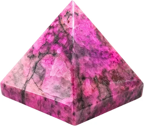 Miniatura 49 de Piedras Curativas de Cristal de Pirámide de Cuarzo Claro de Amazing Gemstone - Figura de Gran Pirámide de 2" de Piedra Natural para Meditación