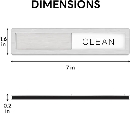 Miniatura 6 de Imán magnético para lavavajillas Clean Dirty de KitchenTour, imán de acero inoxidable premium Clean Dirty para lavavajillas, divertido, imán fuerte