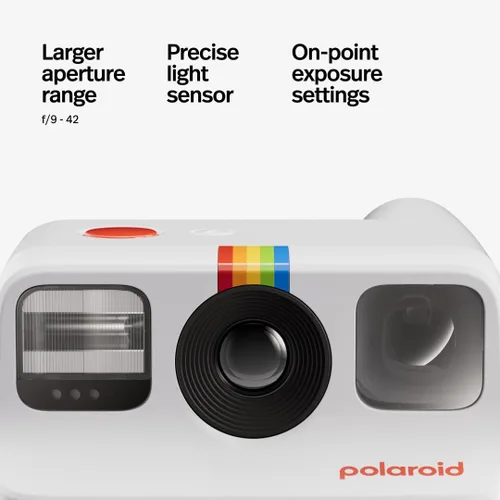 Miniatura 5 de Polaroid Go Generation 2 - Mini cámara instantánea + paquete de película (16 fotos incluidas) - Blanco (6282)