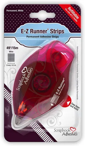 Miniatura 7 de Scrapbook Adhesives por 3L - EZ Runner - Aplicador adhesivo para álbumes de recortes, dispensador de cinta adhesiva de doble cara de 49 pies