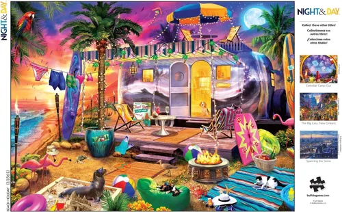 Miniatura 5 de Buffalo Games - Jeff Haynie - Vacaciones en la playa - Rompecabezas de 1000 piezas para adultos - Rompecabezas desafiante perfecto para noches