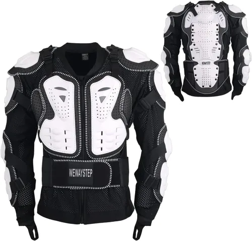 Miniatura 9 de Chaqueta protectora para motocicleta, armadura de cuerpo completo, protección para pecho y columna vertebral, equipo para bicicleta de tierra