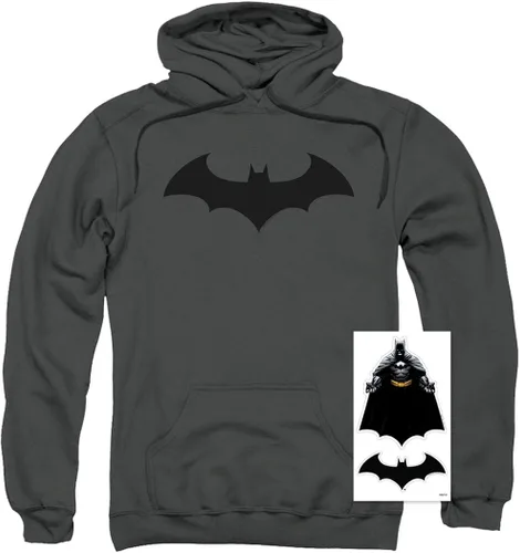Miniatura 2 de Popfunk Sudadera clásica con capucha y calcomanías con logotipo de Batman Bat Hush