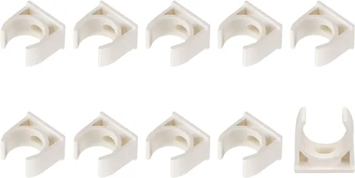 Miniatura 12 de METALLIXITY Clips de tubería de agua de PVC (1.969 in/1.97 pulgadas), 20 unidades, abrazaderas de plástico en forma de U, para manguera de tubería