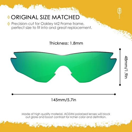 Miniatura 35 de Lentes de repuesto ANSI Z87.1 para gafas de sol Oakley M2 Frame OO9212