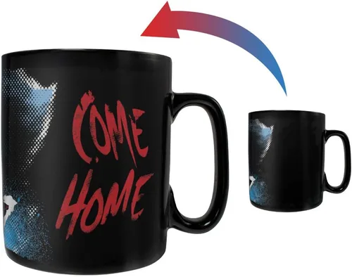 Morphing Mugs IT Chapter 2 – Pennywise – Come Home – Taza sensible al calor – Película de terror de cerámica que cambia de color – Taza de café y té