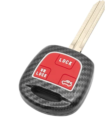 Miniatura 8 de Funda inteligente para llavero compatible con Toyota Land Cruiser FJ Cruiser Lexus Es300 Ls430 Lx470 Rx300 Rx330 Rx350 Rx400h, color negro, fibra