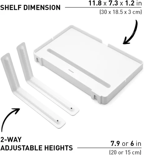 Miniatura 4 de Sleeper Soporte para teléfono y organizador de cables forrado con silicona para mesita de noche antideslizante, espacio pequeño, debajo del colchón