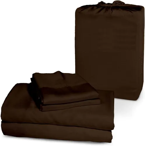 Miniatura 9 de Femini Fashion Juego de sábanas de 4 piezas con bolsillos extra profundos de 1000 hilos, 100% algodón orgánico, bolsillo profundo de 30 pulgadas