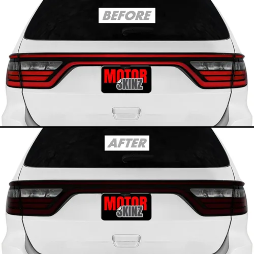 Miniatura 17 de SlickMod Tinte de humo de vinilo precortado para luz trasera Dodge Durango 2014-2023 (20% humo oscuro, 4. luz trasera interior)