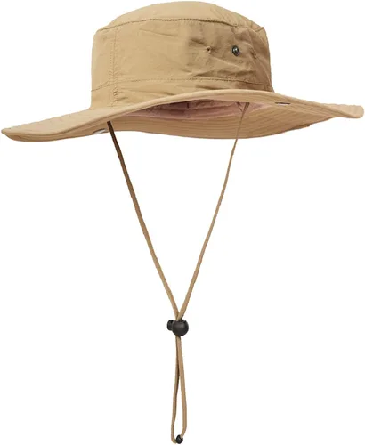 Surblue Sombrero de sol de pesca de ala ancha para hombres y mujeres, protección solar a caqui