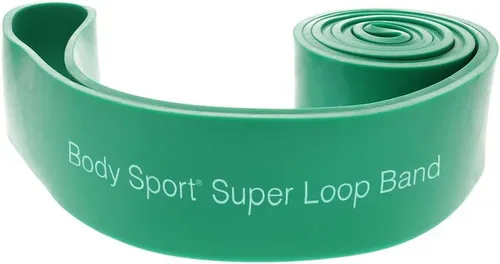 Miniatura 7 de Body Sport Super Loop Band de 41 pulgadas, látex, tabla de ejercicios incluida, bandas para entrenar - Banda de ejercicio