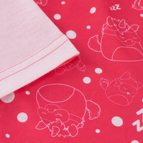 Miniatura 5 de Squishmallows Conjunto de pijama corto para niñas, color rosa, 7, Rosado