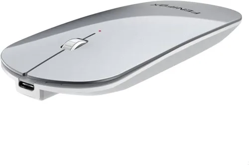 Miniatura 9 de FENIFOX Ratón Bluetooth delgado, mini plano silencioso portátil móvil recargable compatible con laptop, PC, tableta Android Windows - Morado