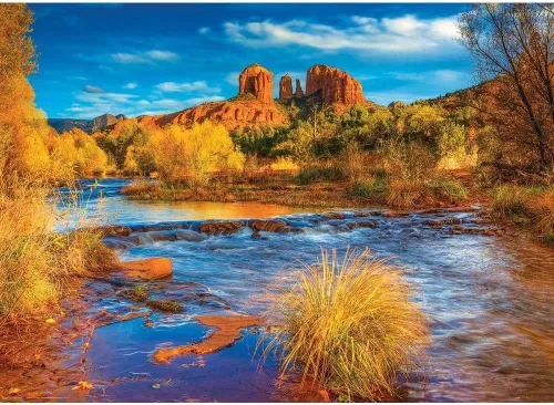 Miniatura 2 de EuroGraphics Red Rock Crossing, AZ Rompecabezas de 1000 piezas