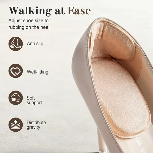 Miniatura 3 de Heel Pads for Shoes,Heel Grips Liner Cushions Inserts for Loose Shoes,Anti Slip Shoe Inserts for Too Big Shoes Women Men,Soft Heel Protectors Stop