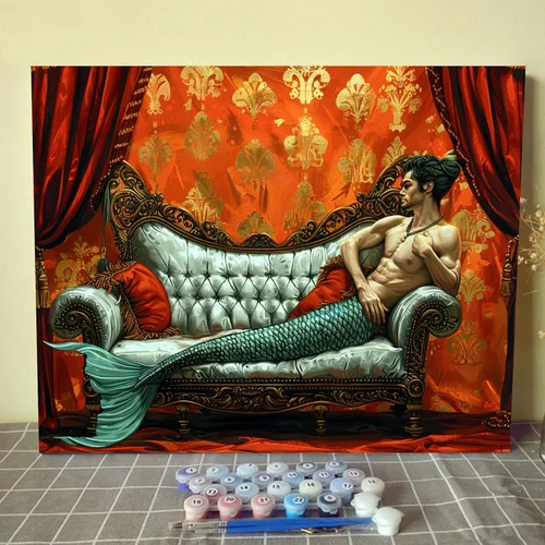 Miniatura 14 de Tucocoo Tatuajes de Espalda para Mujeres Pintura DIY por Números para Adultos, Pavo Real y Flores Pintura por Números en Lienzo Fácil de Pintar